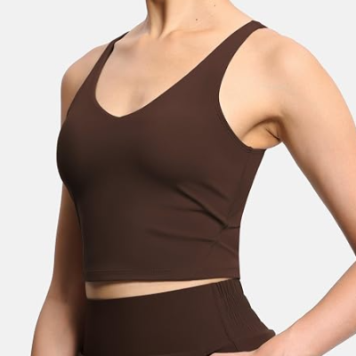 Womens' Sports Bra Longline Wirefree Padded with Medium Support