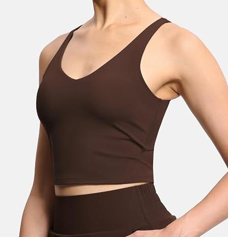 Womens' Sports Bra Longline Wirefree Padded with Medium Support
