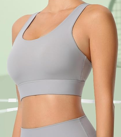 Sports Bras for Women High Support, High Impact Push Up Criss Cross Back Padded Strappy Workout Running